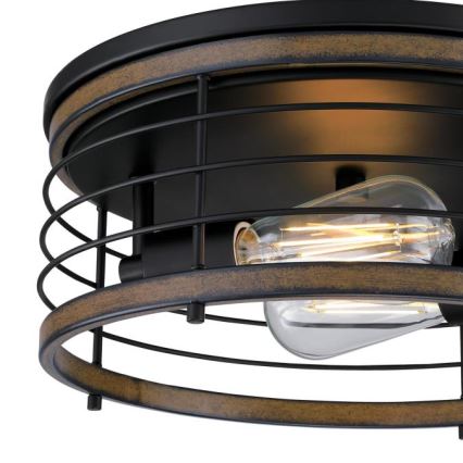 Westinghouse 61250 - Plafoniera ACKTON 2xE27/60W/230V barnwood