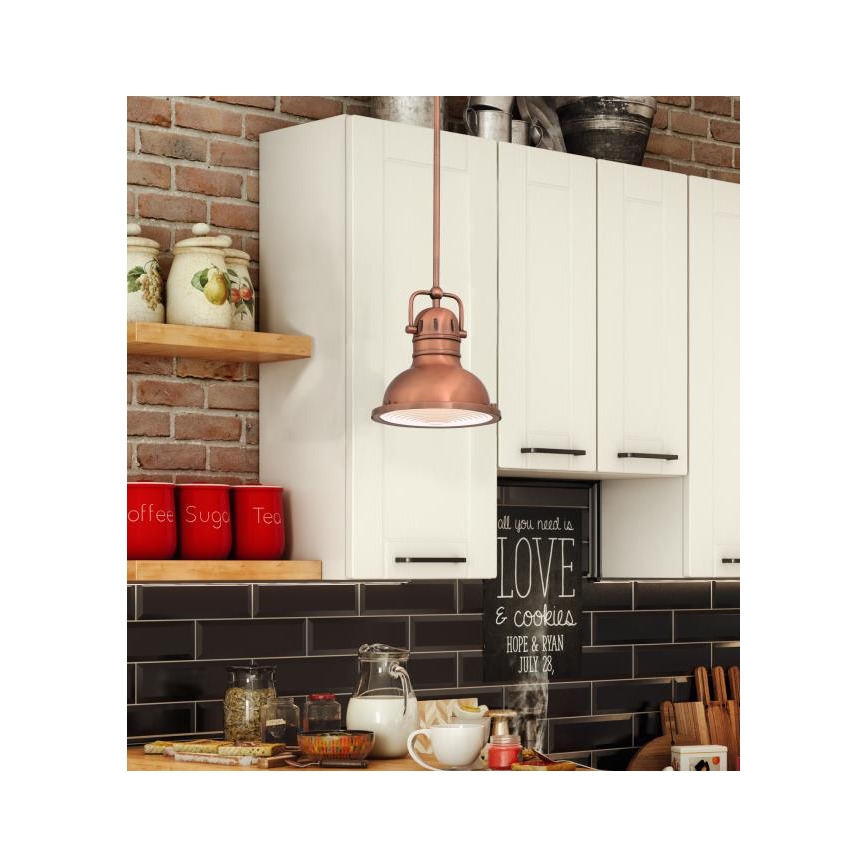 Westinghouse 6308440 - Lampadario su asta BOSWELL 1xE27/60W/230V Ø 22 cm