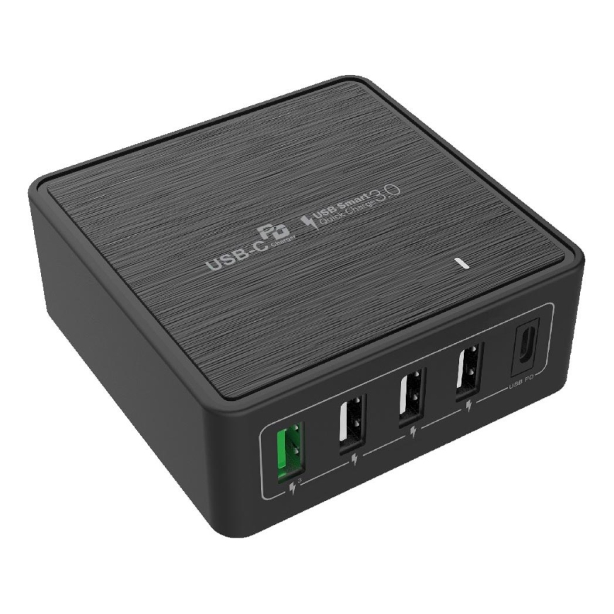 Winner Group - Adattatore a carica rapida 5xUSB-C Power Delivery 60W nero