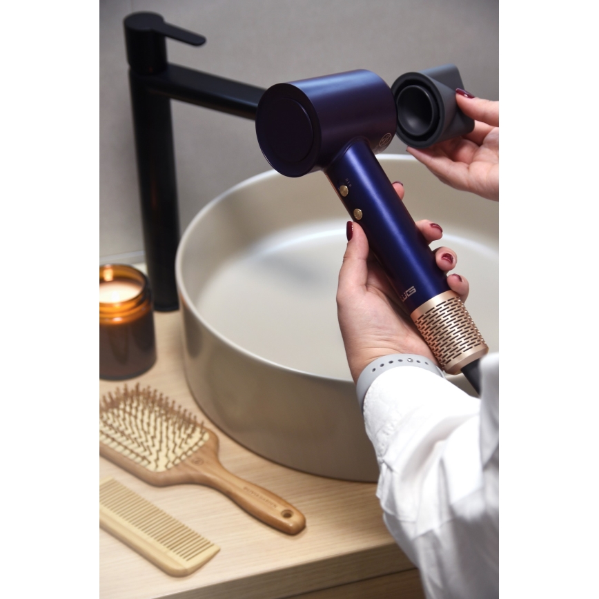 Winner Group - Asciugacapelli con ionizzatore Elegance Air 1600W/230V blu SCHUKO