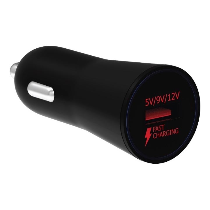 Winner Group - Caricabatterie da auto 1xUSB-A Power Delivery 18W nero