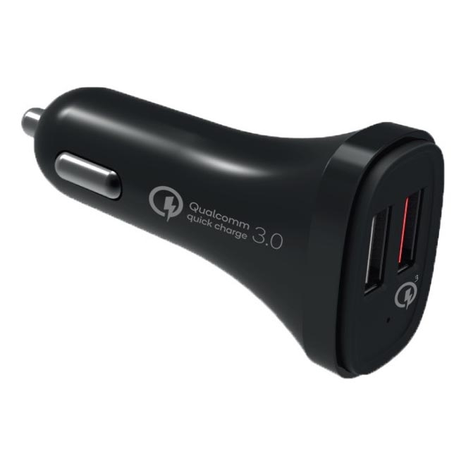 Winner Group - Caricabatterie da auto 2xUSB-A Power Delivery 30W nero