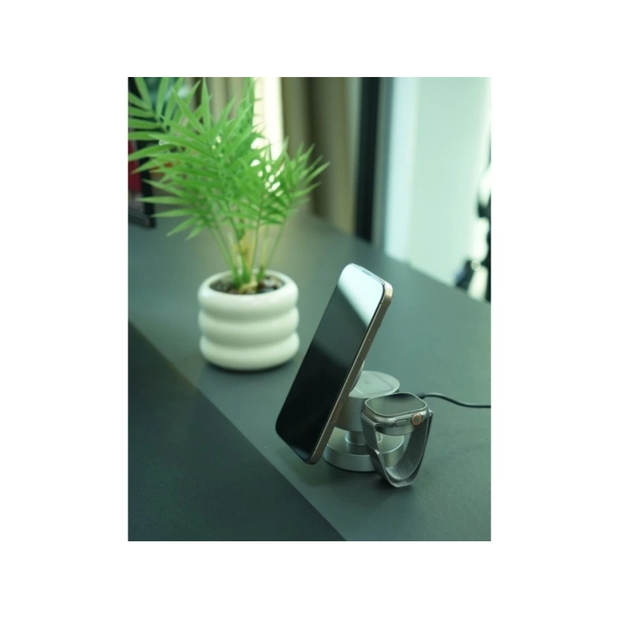 Winner Group - Caricabatterie wireless 4 in 1 MUSH8OOM 27W antracite