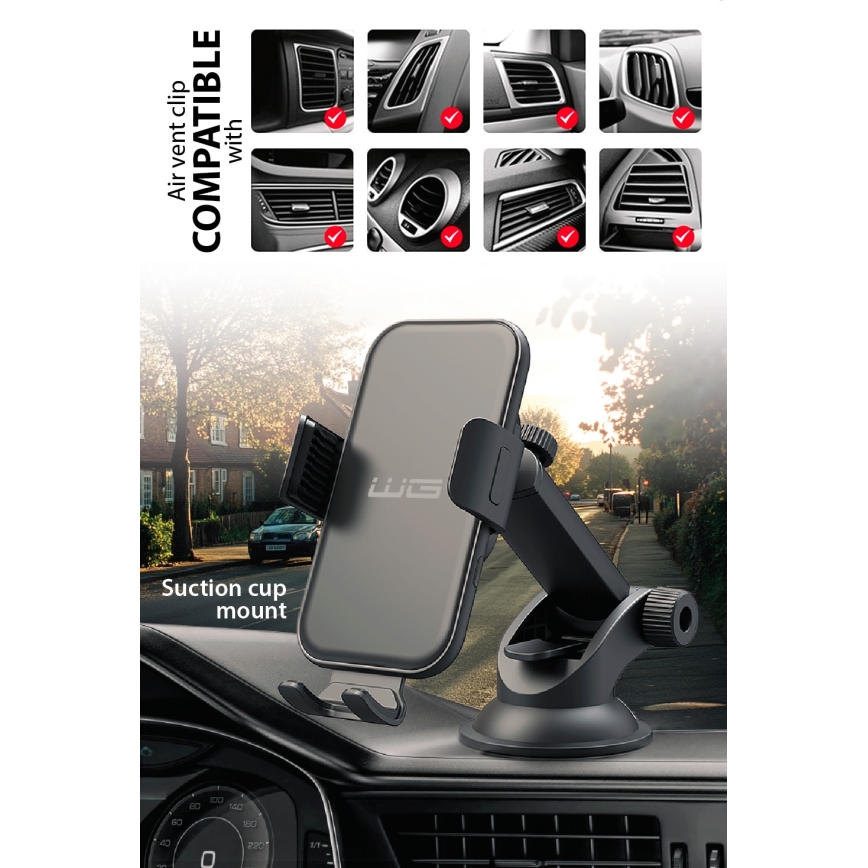 Winner Group - Caricatore wireless e supporto per auto 15W