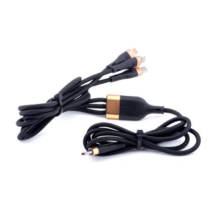 Winner Group -Cavo USB 3in1 USB-C / Lightning, USB-C e Micro USB 100W 1,5m nero