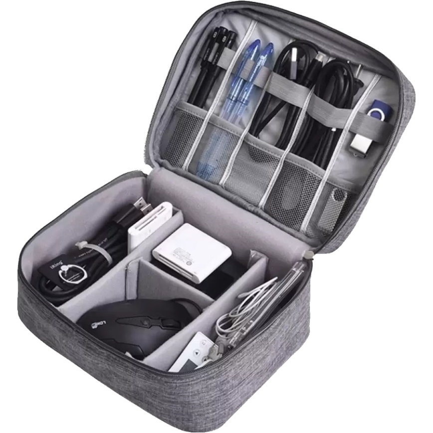 Winner Group - Custodia da viaggio per elettronica grigio