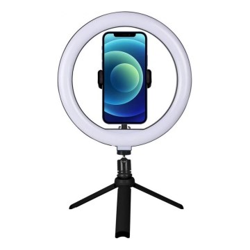 Winner Group - Lampada da tavolo LED dimmerabile con stativo e supporto per vlogging LED/10W/5V