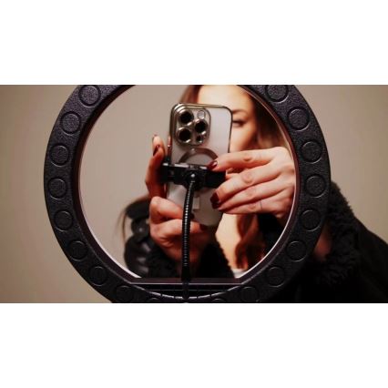 Winner Group - Lampada da terra LED RGB dimmerabile con treppiede e supporto per vlog LED/10W/5V