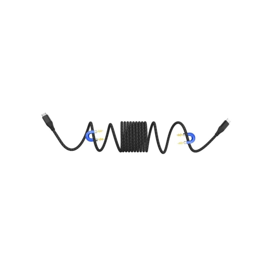Winner Group - magnetico Cavo USB USB-C / USB-C 60W 1m nero