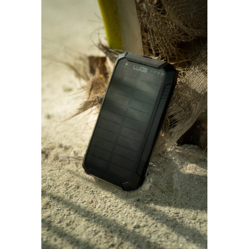 Winner Group - Power Bank con ricarica wireless e pannello solare 20000 mAh 20W PD