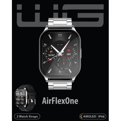 Winner Group - Smart watch AirFlexOn 300 mAh IP68 argento