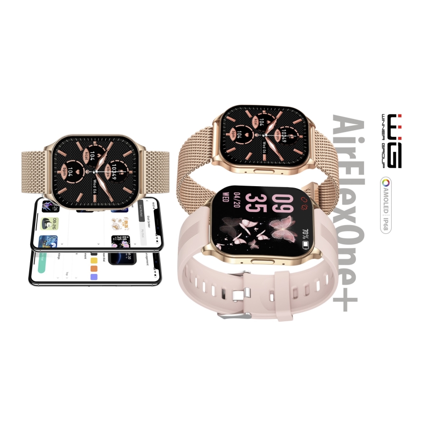 Winner Group - Smart watch AirFlexOne+ 300 mAh IP68 oro