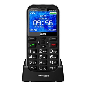 Winner Group - Telefono cellulare per anziani 1600 mAh nero