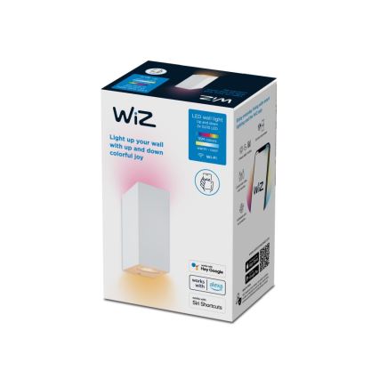 WiZ - Applique LED RGBW dimmerabile UP&DOWN 2xGU10/4,7W/230V 2200-6500K Wi-Fi CRI 90 bianco