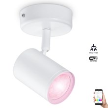 WiZ - Faretto LED RGBW Dimmerabile IMAGEO 1xGU10/4,9W/230V CRI 90 Wi-Fi bianco