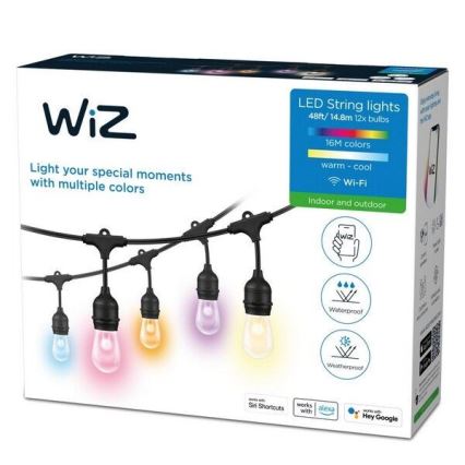 WiZ - Faretto LED RGBW Dimmerabile IMAGEO 4xGU10/4,9W/230V 2200-6500K Wi-Fi CRI 90 nero