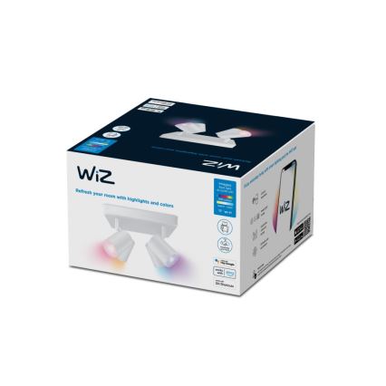 WiZ - Faretto LED RGBW Dimmerabile IMAGEO 4xGU10/4,9W/230V 2200-6500K Wi-Fi CRI 90 bianco