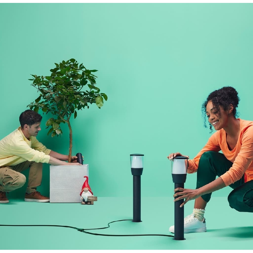 WiZ - Lampada da esterno dimmerabile LED RGBW ELPAS LED/4,8W/12/230V 2700-5000K IP65 Wi-Fi