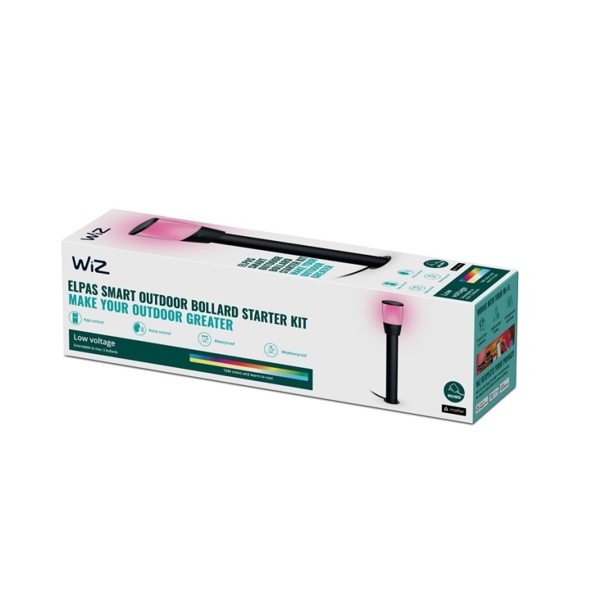 WiZ - Lampada da esterno dimmerabile LED RGBW ELPAS LED/4,8W/12/230V 2700-5000K IP65 Wi-Fi