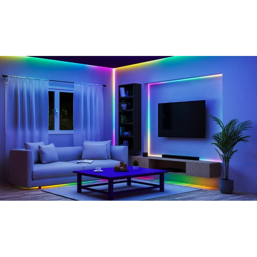 WiZ - LED RGBIC Striscia dimmerabile 10m LED/21W/230V 2700-6500K Wi-Fi