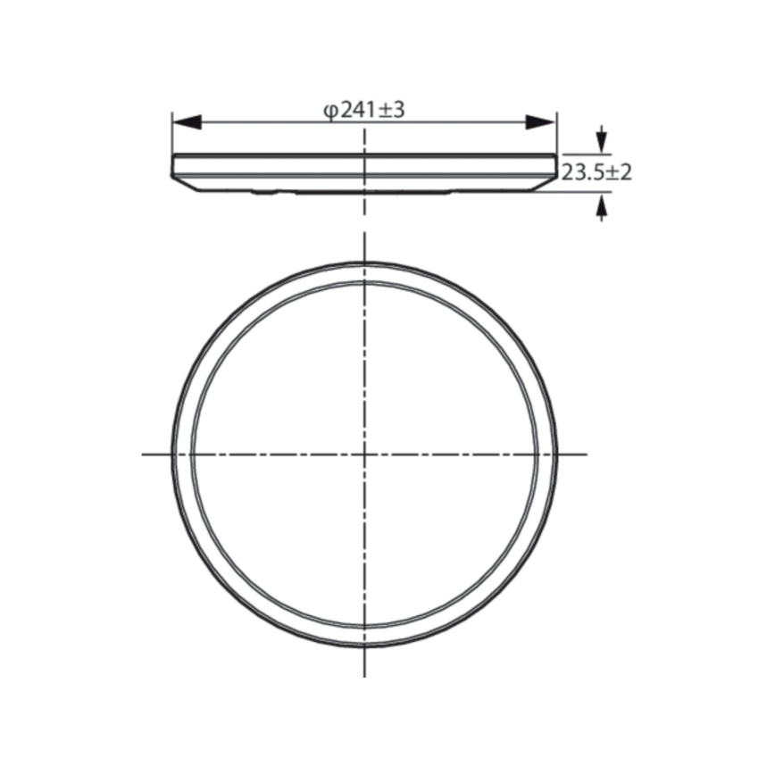 WiZ - Plafoniera LED dimmerabile SUPERSLIM LED/14W/230V 2700-6500K Wi-Fi nero