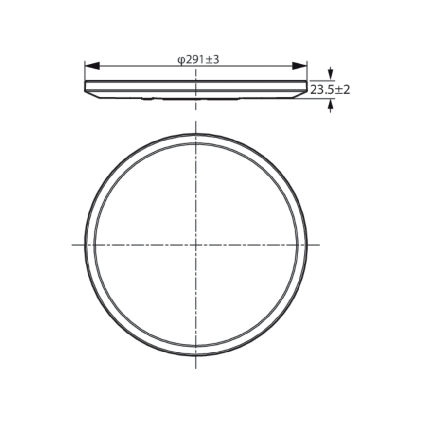 WiZ - Plafoniera LED dimmerabile SUPERSLIM LED/16W/230V 2700-6500K Wi-Fi bianco