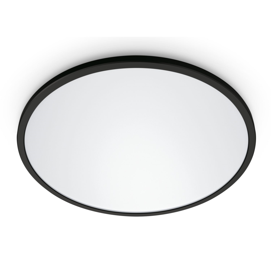 WiZ - Plafoniera LED dimmerabile SUPERSLIM LED/22W/230V 2700-6500K Wi-Fi nero