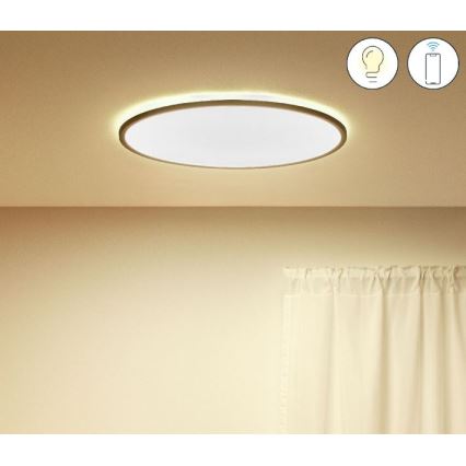 WiZ - Plafoniera LED dimmerabile SUPERSLIM LED/32W/230V 2700-6500K Wi-Fi nero