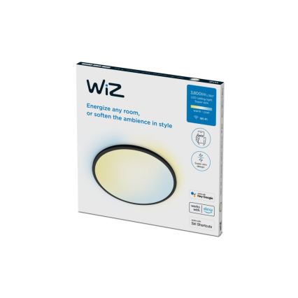 WiZ - Plafoniera LED dimmerabile SUPERSLIM LED/32W/230V 2700-6500K Wi-Fi nero