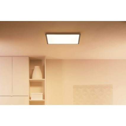 WiZ - Plafoniera LED dimmerabile SUPERSLIM LED/36W/230V 2700-6500K Wi-Fi nero