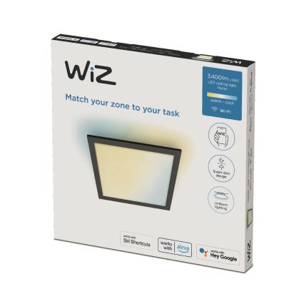 WiZ - Plafoniera LED dimmerabile SUPERSLIM LED/36W/230V 2700-6500K Wi-Fi nero