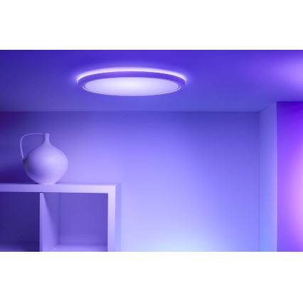 WiZ - Plafoniera LED RGB dimmerabile SUPERSLIM LED/22W/230V 2700-6500K Wi-Fi bianco