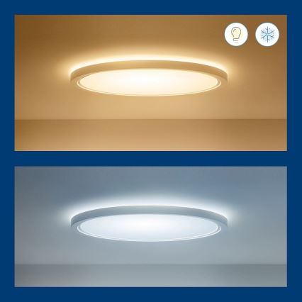 WiZ - Plafoniera LED RGB dimmerabile SUPERSLIM LED/22W/230V 2700-6500K Wi-Fi bianco