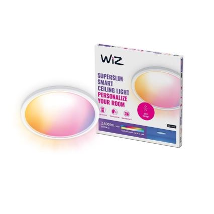 WiZ - Plafoniera LED RGB dimmerabile SUPERSLIM LED/22W/230V 2700-6500K Wi-Fi bianco