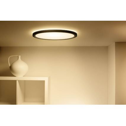 WiZ - Plafoniera LED RGB dimmerabile SUPERSLIM LED/32W/230V 2700-6500K Wi-Fi nero