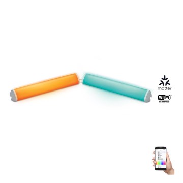 WiZ - SET 2x Lampada LED RGBW Dimmerabile BAR LED/5,5W/230V 2200-6500K Wi-Fi