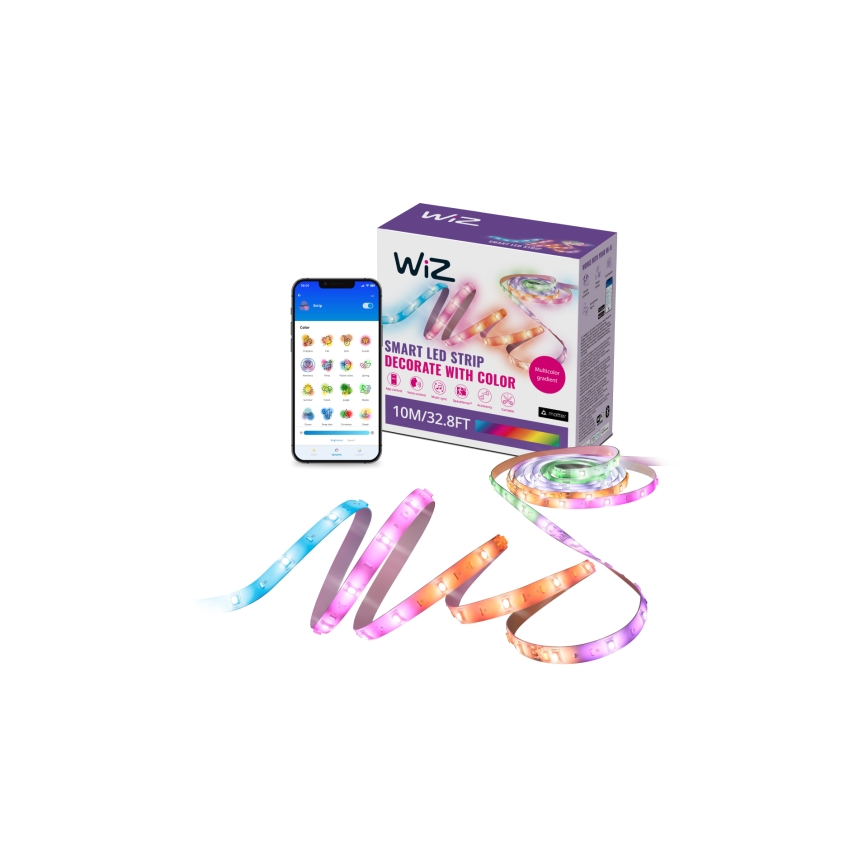 WiZ - Striscia LED RGBIC dimmerabile 10m LED/21W/230V 2700-6500K Wi-Fi