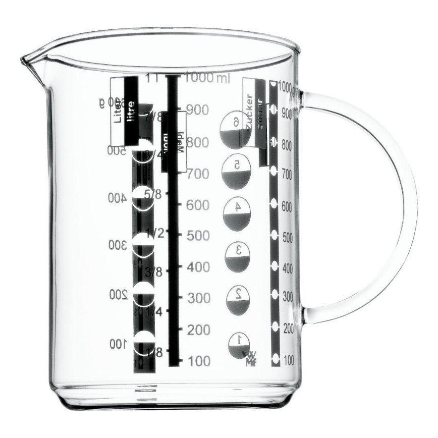 WMF - Bicchiere di vetro per misurare GOURMET 1l
