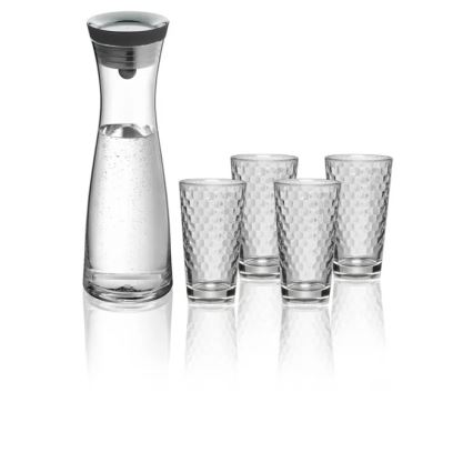 WMF - Caraffa d'acqua Basic 1 l + 4 bicchieri