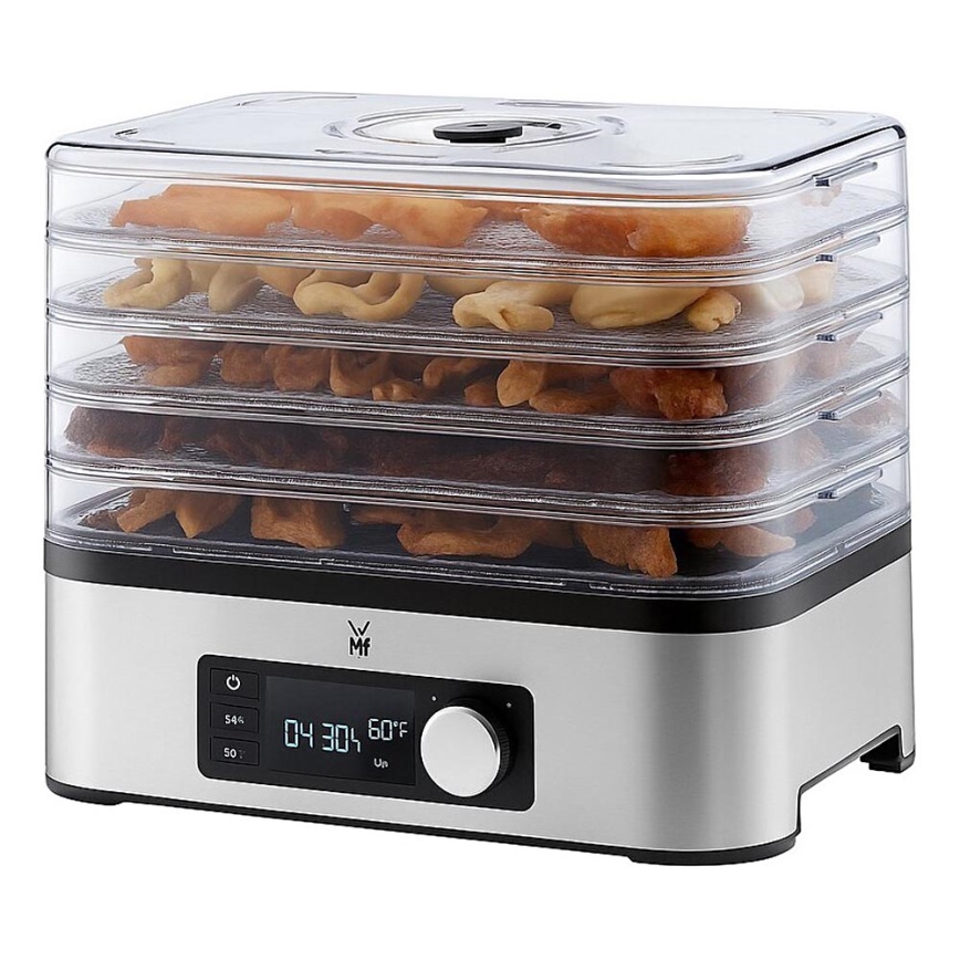 WMF - Essiccatore per alimenti con termoregolatore KITCHENminis 220W/230V acciaio inossidabile