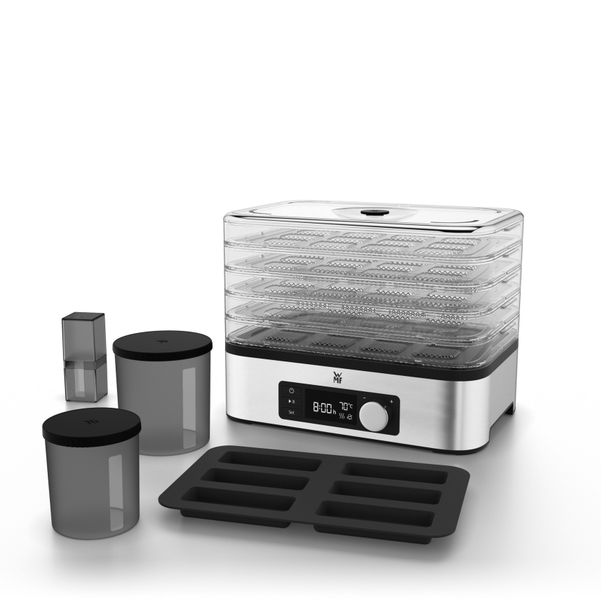 WMF - Essiccatore per alimenti con termoregolatore KITCHENminis 220W/230V acciaio inossidabile