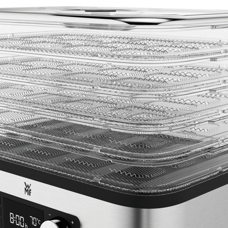 WMF - Essiccatore per alimenti con termoregolatore KITCHENminis 220W/230V acciaio inossidabile