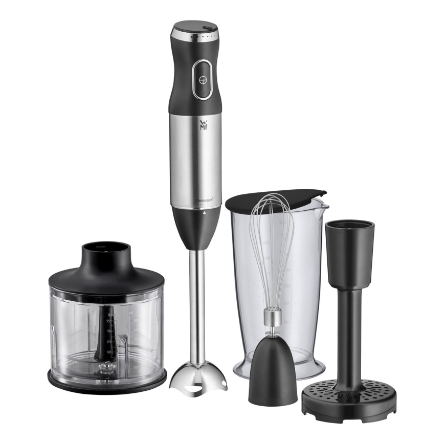 WMF - Frullatore a immersione con accessori 4in1 KULT X 600W/230V acciaio inossidabile