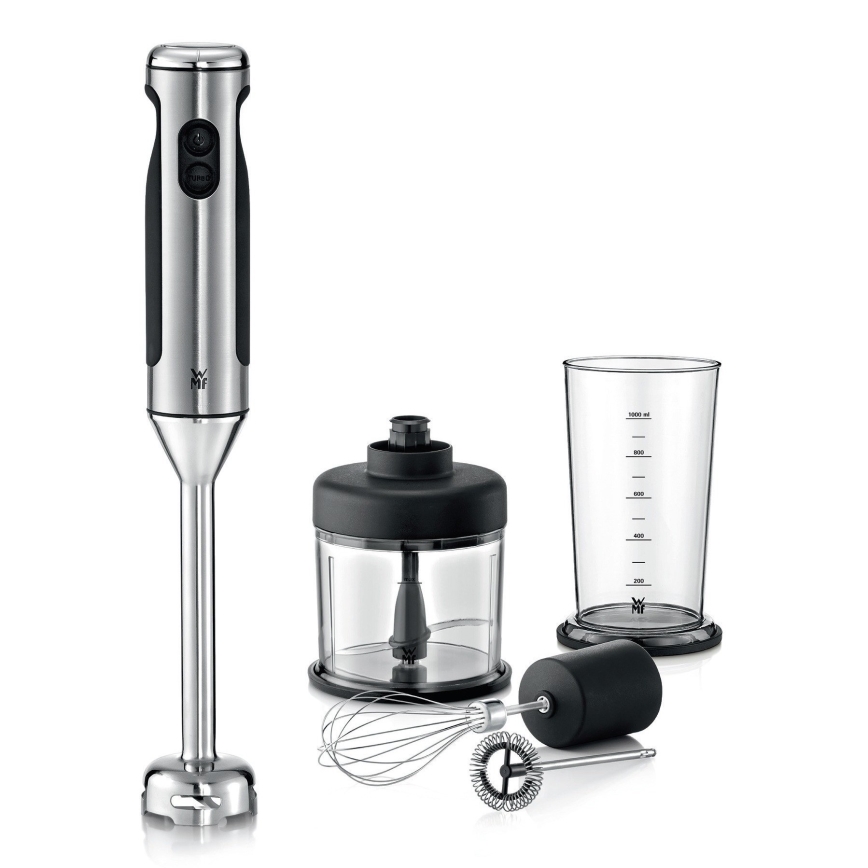 WMF - Frullatore a immersione con accessori 4in1 LINEO 700W/230V acciaio inossidabile