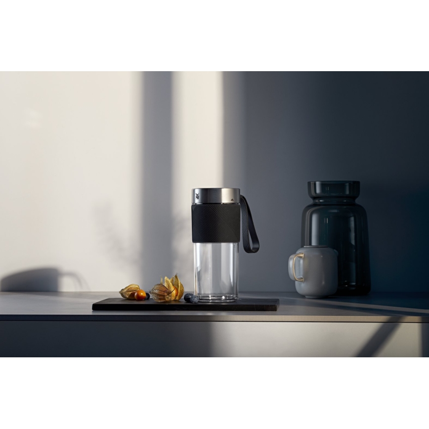 WMF - Frullatore portatile per smoothie KITCHENminis 50W/7,4V 1200 mAh in acciaio inox