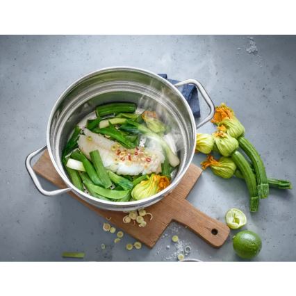 WMF - Inserto per cottura a vapore Ø 20 cm in acciaio inox