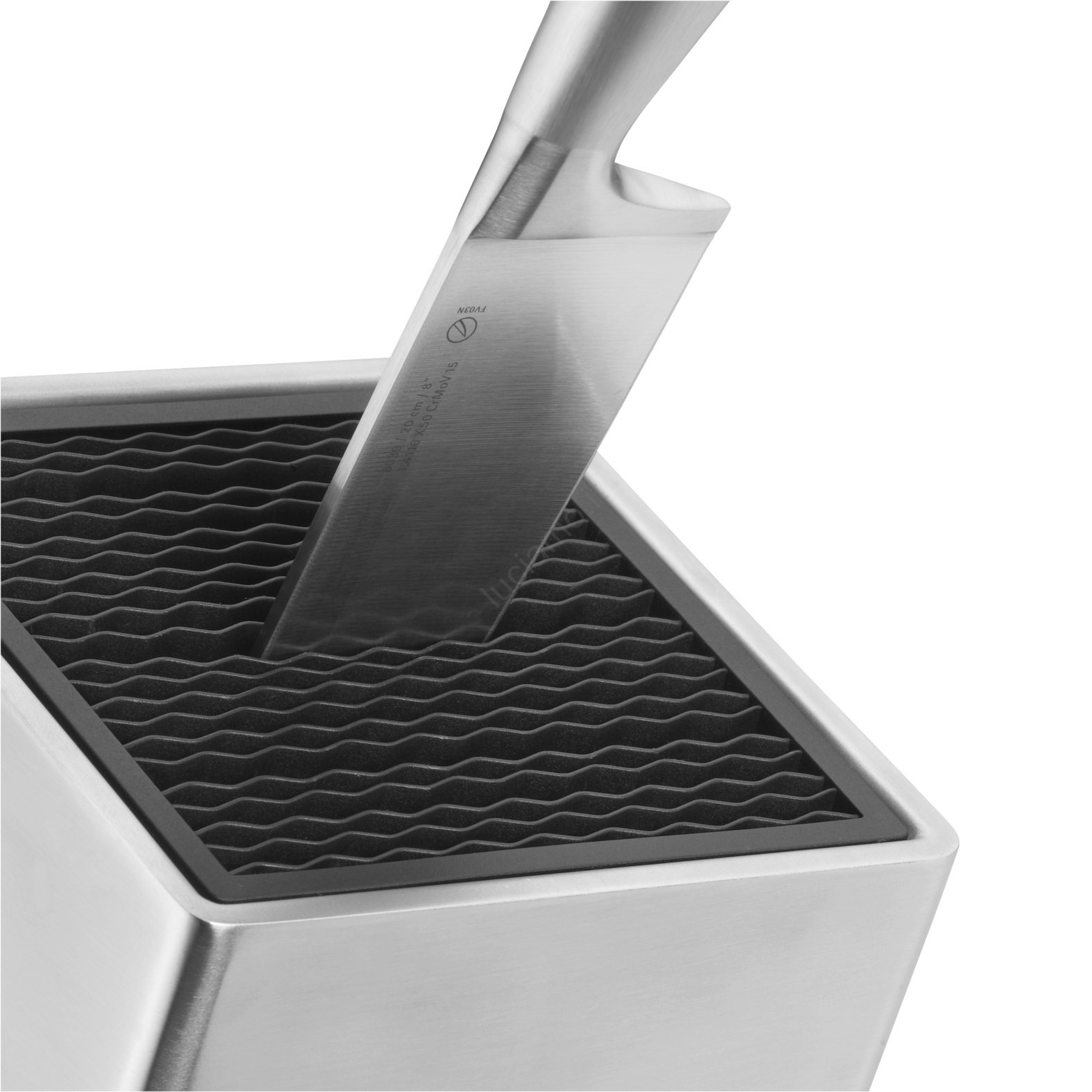 Blocco Portacoltelli WMF Chef's Edition 5 Pezzi – Lama Forgiata Performance Cut, Manico In Acciaio Inox, Made In Germany