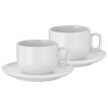 WMF - SET 2x Tazza Cappuccino con piattino BARISTA 160 ml bianco