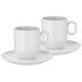 WMF - SET 2x Tazza di crema di caffè con piattino BARISTA 170 ml bianco