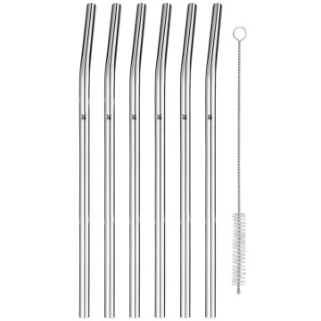 WMF - SET 6x Cannucce in acciaio inox BARIC + spazzola per la pulizia